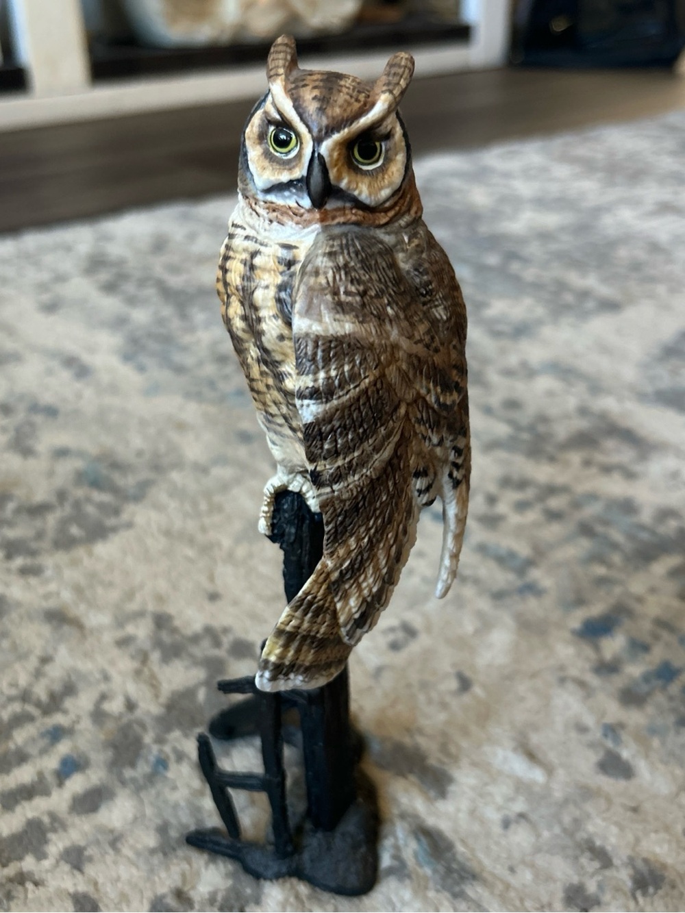 1985 Royal Worcester Birds Of Prey Great Horned Owl Figurine